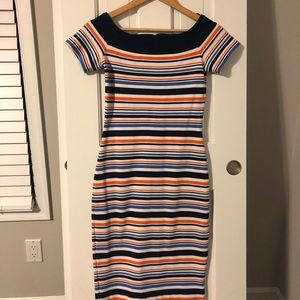 Michael Kors off the shoulder midi dress XS